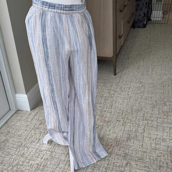 Splendid Pants - Striped Linen wide legged Pants